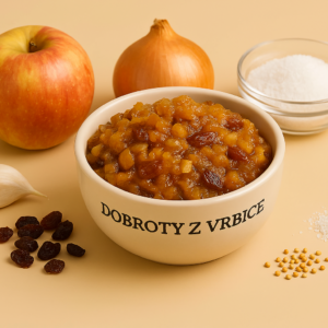 jablečné čatní s cibulí